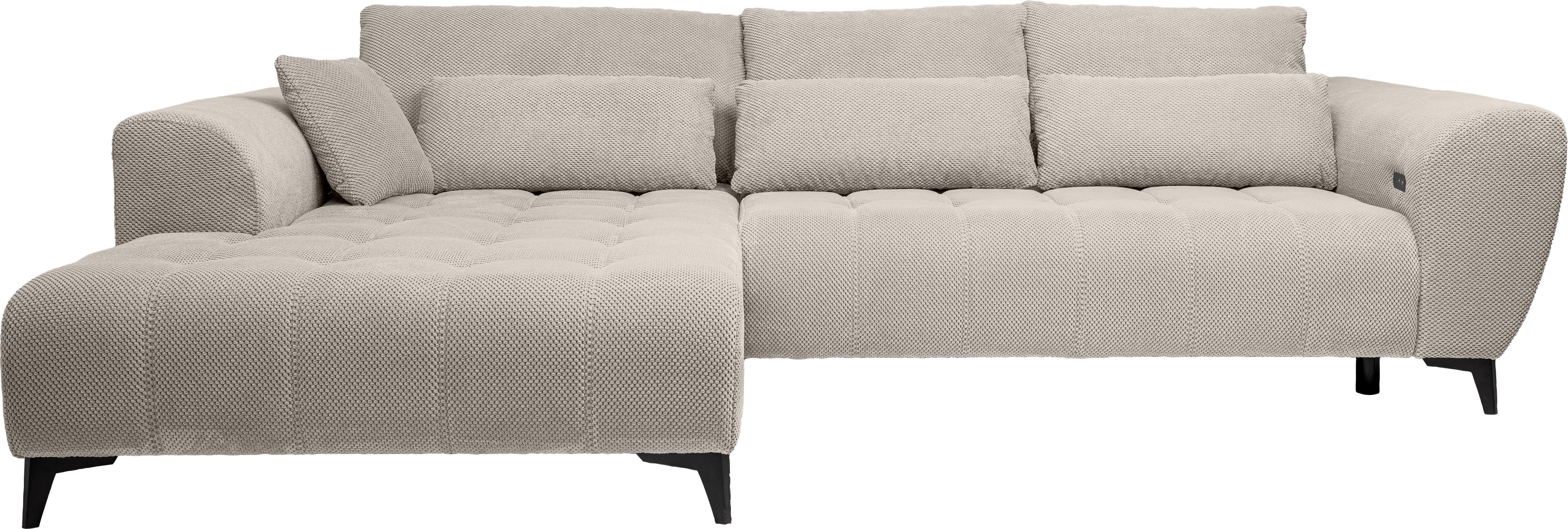 WERK2 Ecksofa Garay, XXL-Liegefläche: elektrisch ausziehbar auf ca. 228×126 günstig online kaufen