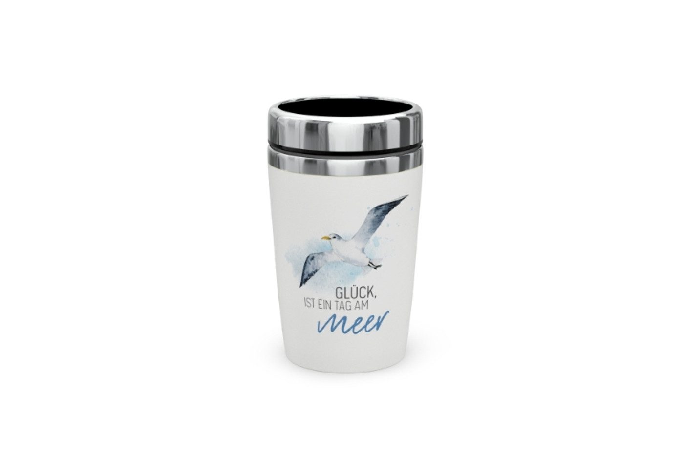 La Vida Geschenk für Dich Coffee-to-go-Becher La Vida Coffee-to-go-Becher, Serie Maritim 2026, Edelstahl