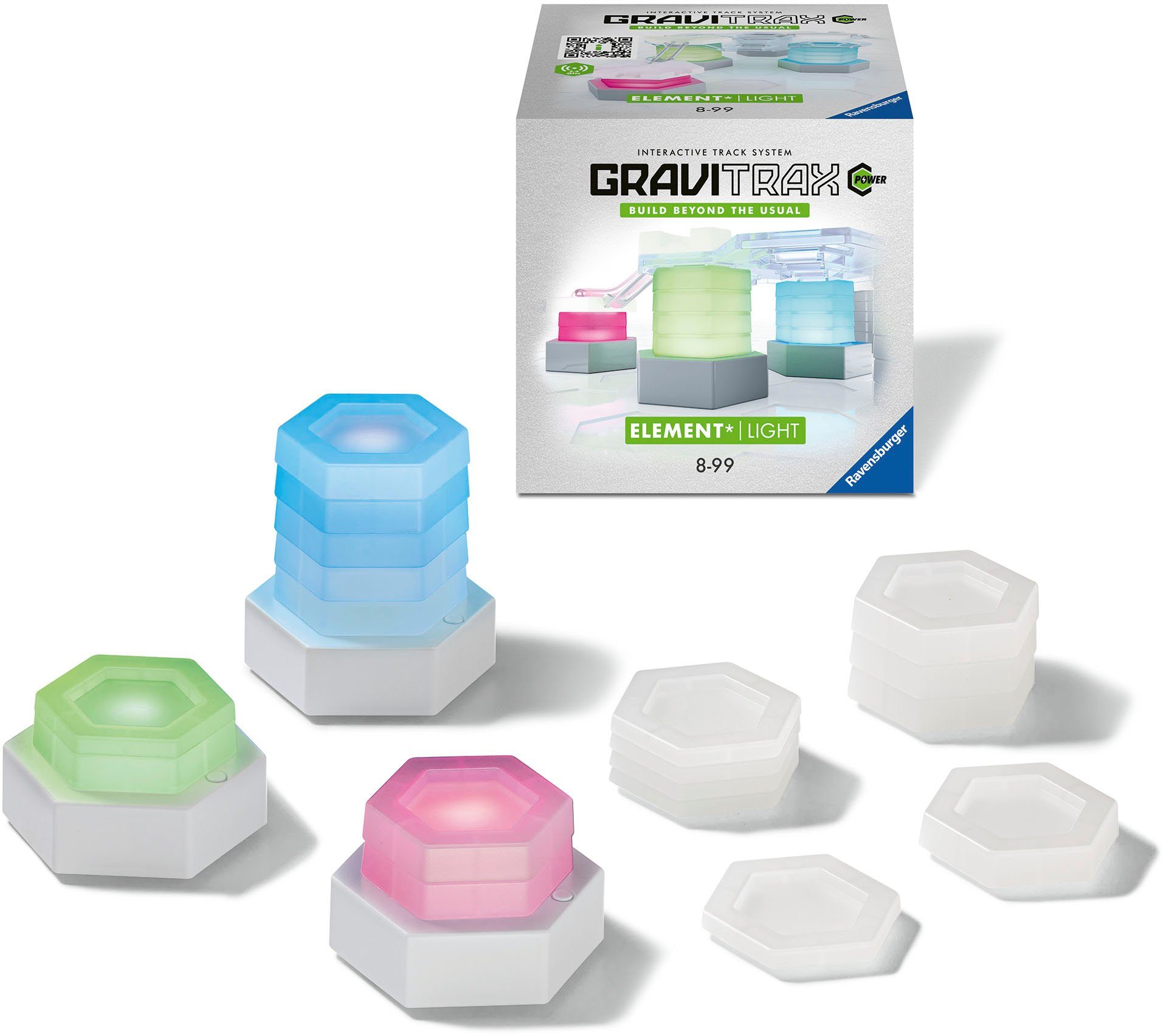Ravensburger Kugelbahn-Bausatz GraviTrax POWER Element Light, Made in Europe