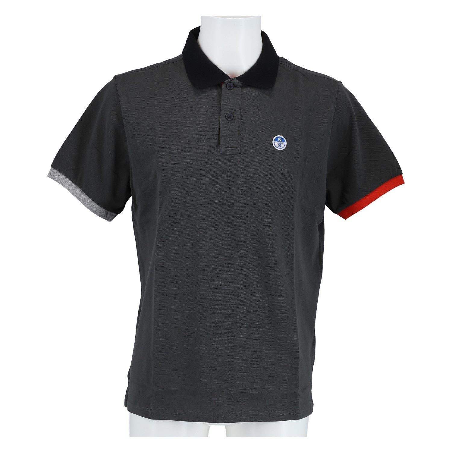 North Sails Poloshirt (Baumwolle) anthrazit Herren günstig online kaufen
