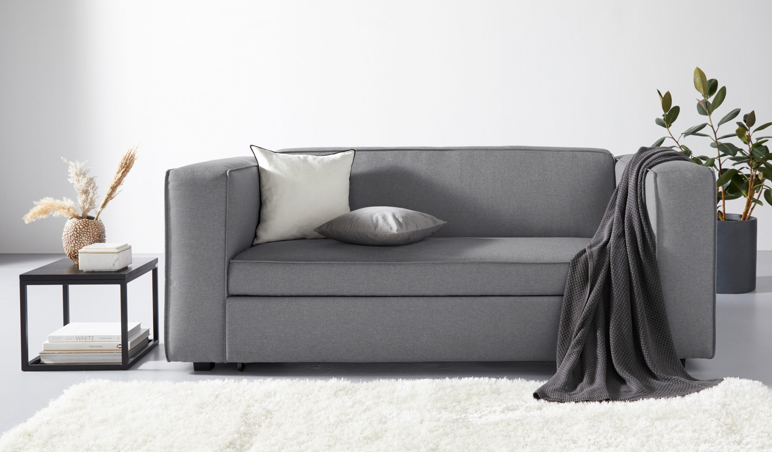 loft24 Schlafsofa Cosy - Sofa Couch Schlafcouch Gästebett Funktionssofa, Sofa mit Schlaffunktion, Couch, Stoffbezug, modern, Breite 212 cm