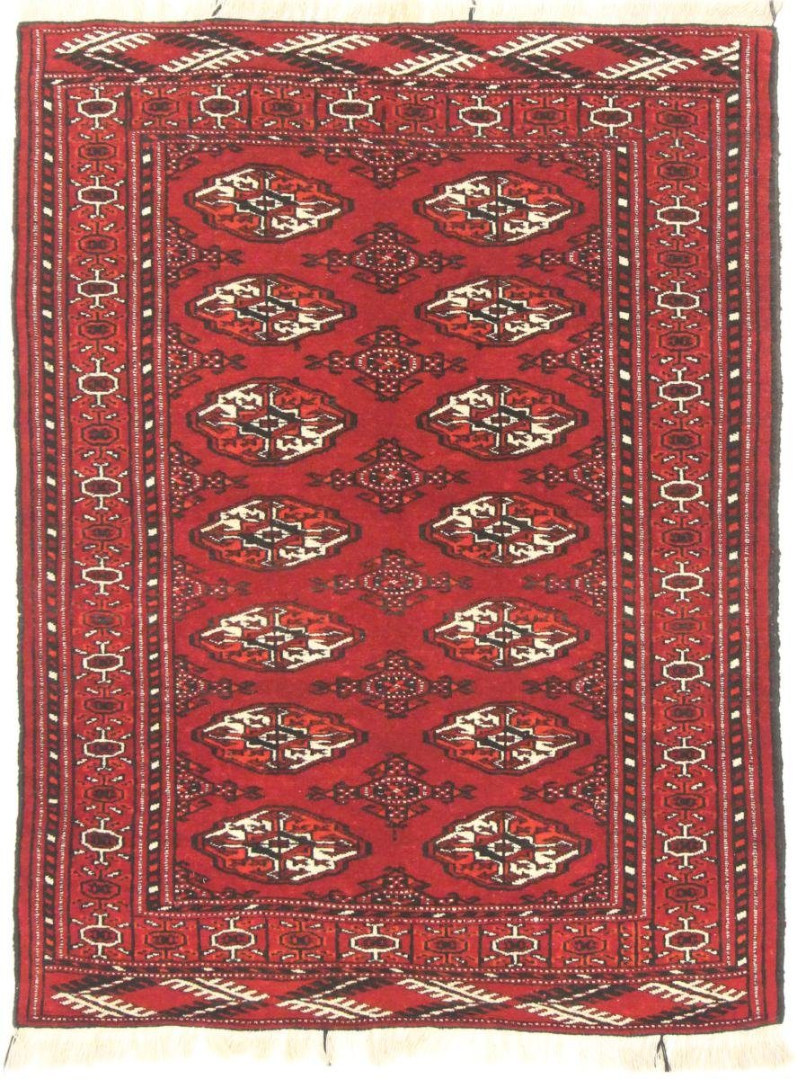 5 rechteckig, Orientteppich Handgeknüpfter mm Turkaman 106x139 Nain Höhe: Orientteppich / Trading, Perserteppich,