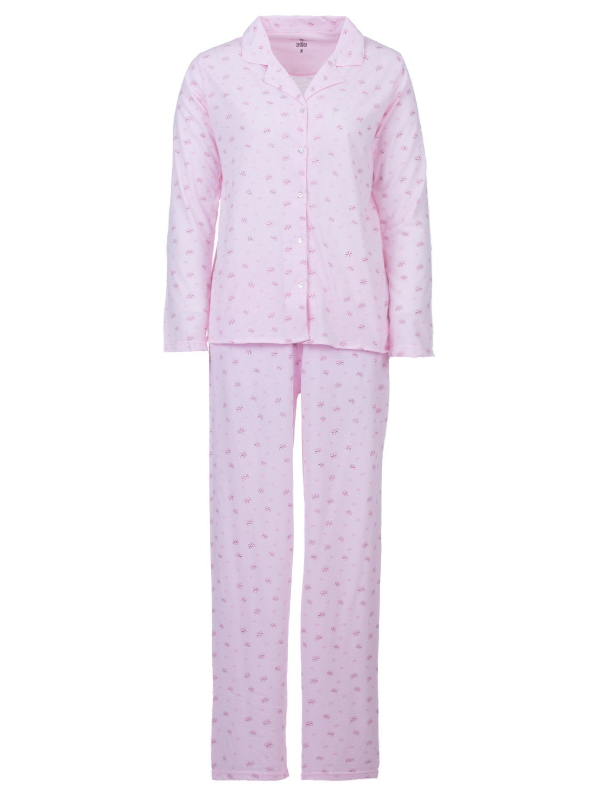 zeitlos Schlafanzug Pyjama Set Langarm - Schmetterling günstig online kaufen
