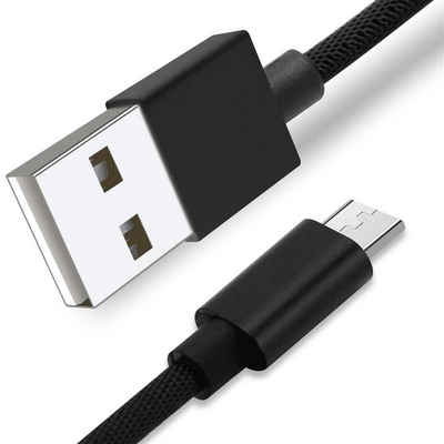 Cadorabo Micro USB Kabel USB-Kabel, (100 cm), Micro USB Kabel für Smartphones Laptops Tablets