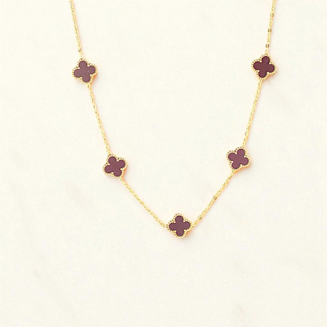 Medusa Accessoires Charm-Kette Brownie Klee Halskette günstig online kaufen