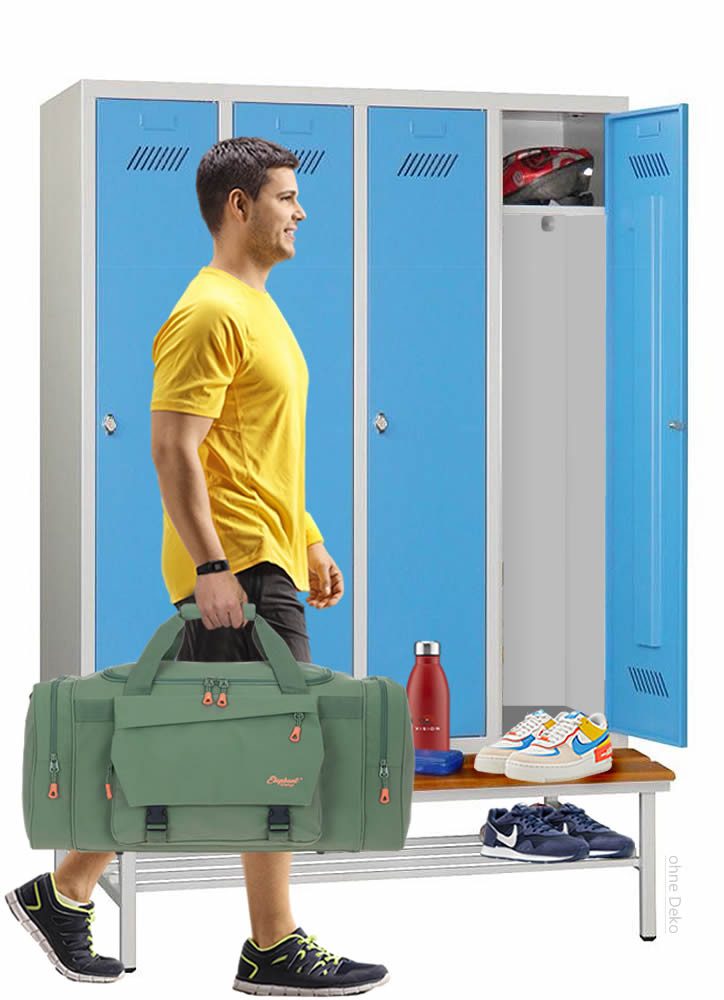 ELEPHANT Sporttasche Reisetasche Saunatasche Damen Herren aus Plane Tour 68 cm XXL groß, wasserabweisend Sauna Reise Sport Tasche + Flasche