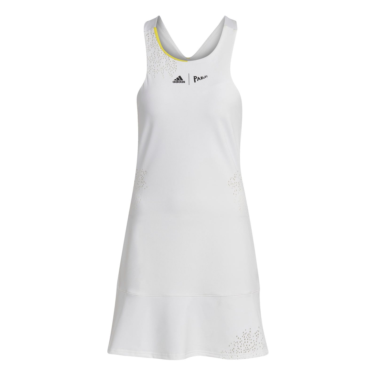 Tenniskleid London Parley (schmal, integrierte Tight) weiss Damen