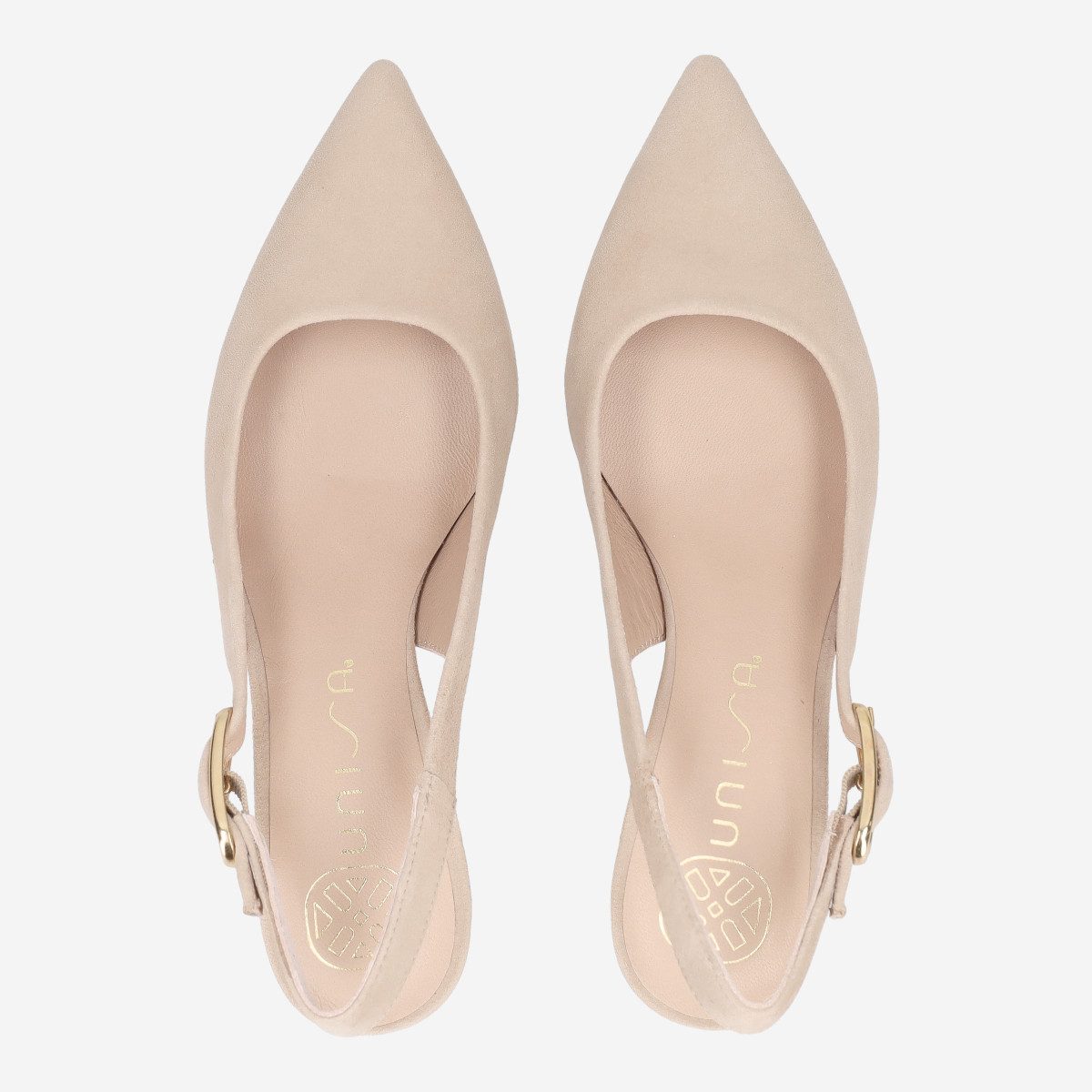 Unisa Unisa IBON_KS SKIN, Peeptoes & Slingpumps, Beige, Damen Peeptoepumps