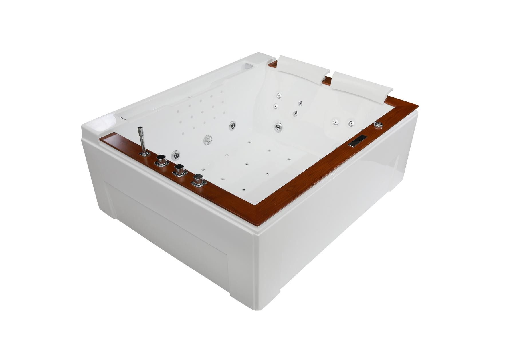 Duwilux Whirlpool-Badewanne SOFORT XL Whirlpool "Colorado 2" 191x159 Badewanne VOLLAUSSTATTUNG, (1-tlg), Heizung