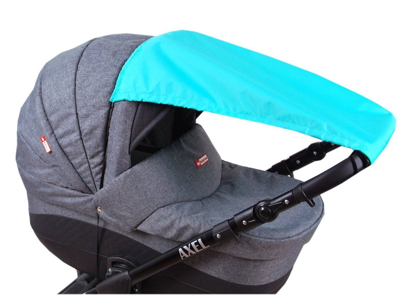 Thumbnail - BabyLux Kinderwagen-Sonnenschutzhülle BABYLUX Sonnenschutz UV Rollo Schutz SONNENSEGEL für Kinderwagen (1-St), Minze