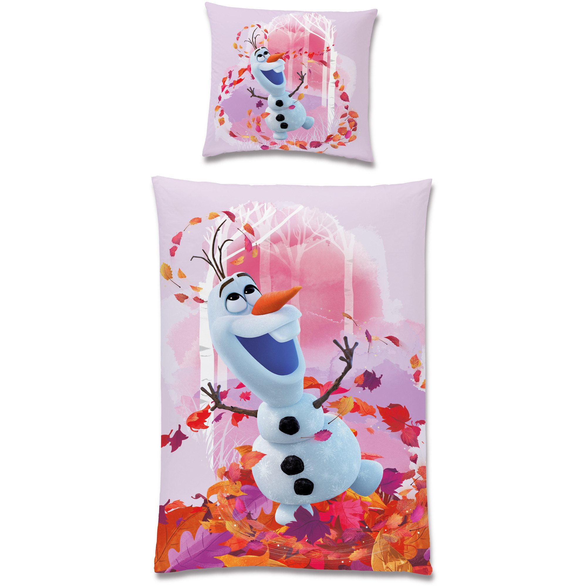BERONAGE Kinderbettwäsche Frozen Die Eiskönigin Olaf Summer Bettwäsche Lino günstig online kaufen