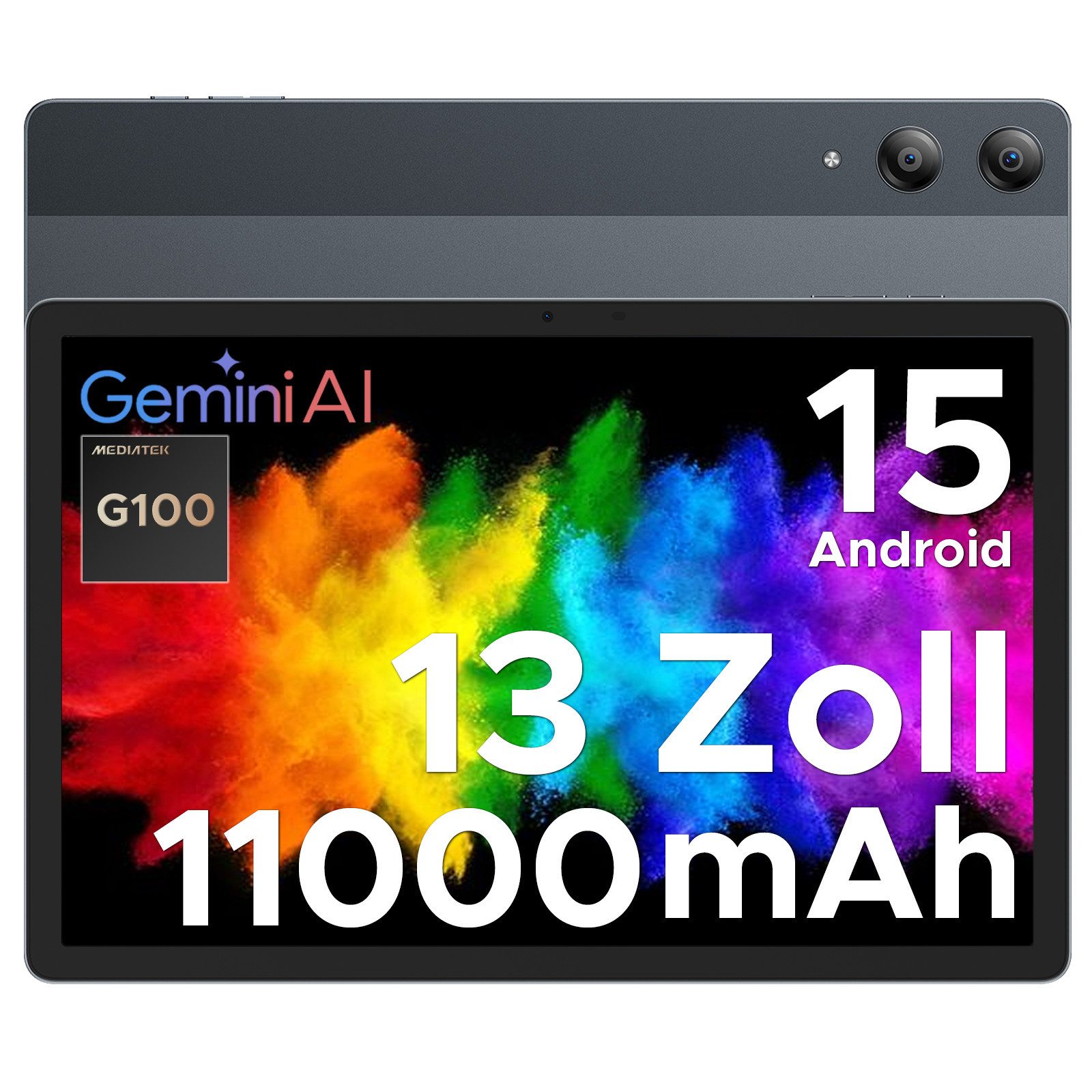 DOOGEE TAB E3 PRO Android 16 Tablet 13 Zoll, Tablets mit Tastatur, Stift Tablet (13", 256 GB, Android 15, 4G, 32 GB RAM (8 + 24 GB erweitert) +256 GB/2TB TF, 11000mAh 18W, 13MP+8MP)