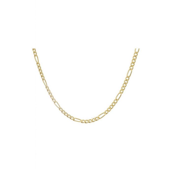 JuwelmaLux Goldkette Halskette Gold Figarokette diamantiert 40 cm (1-tlg) Damen Halskette Gold 333/000 inkl. Schmuckschachtel