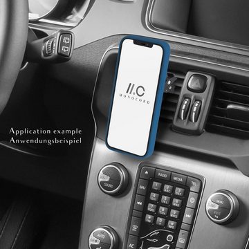 MONOCORD Handyhülle Magsafe Case für iPhone 12 Pro Max - Blau 6,7 Zoll, Case geeignet für MagSafe kabelloses Aufladen, MagSafe Zubehör, Magnet