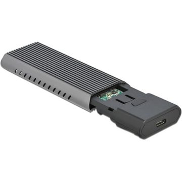 Delock PC-Gehäuse Externes USB Type-C Combo Gehäuse für M.2 NVMe PCIe oder SATA SSD