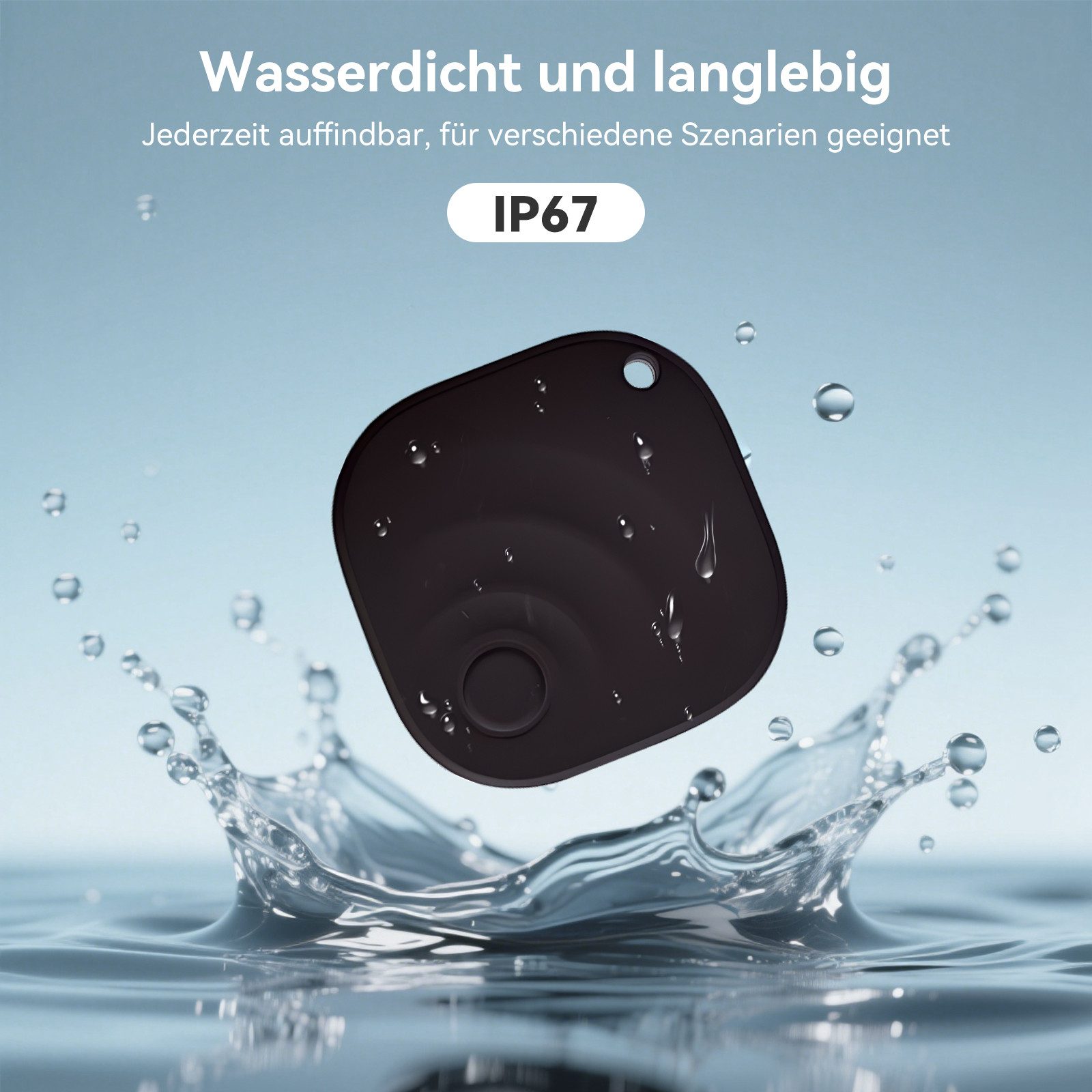 Rayofi Smart Tracker, Bluetooth-Tracker mit iOS and Android-Geräte GPS-Tracker (1 St., fürFahrräder/Gepäck/Haustiere, 100% Datenschutz)
