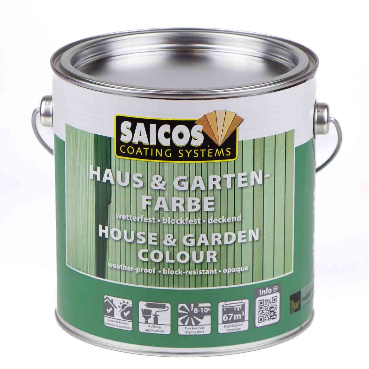 Saicos Holzöl Saicos Haus & Garten-Farbe Mahagonibraun (2838) 2,5 Liter