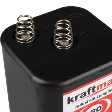 kraftmax 5er Pack 4R25 Pro - 6V Hochleistungs- Industrial Blockbatterie Batterie, (1 St)