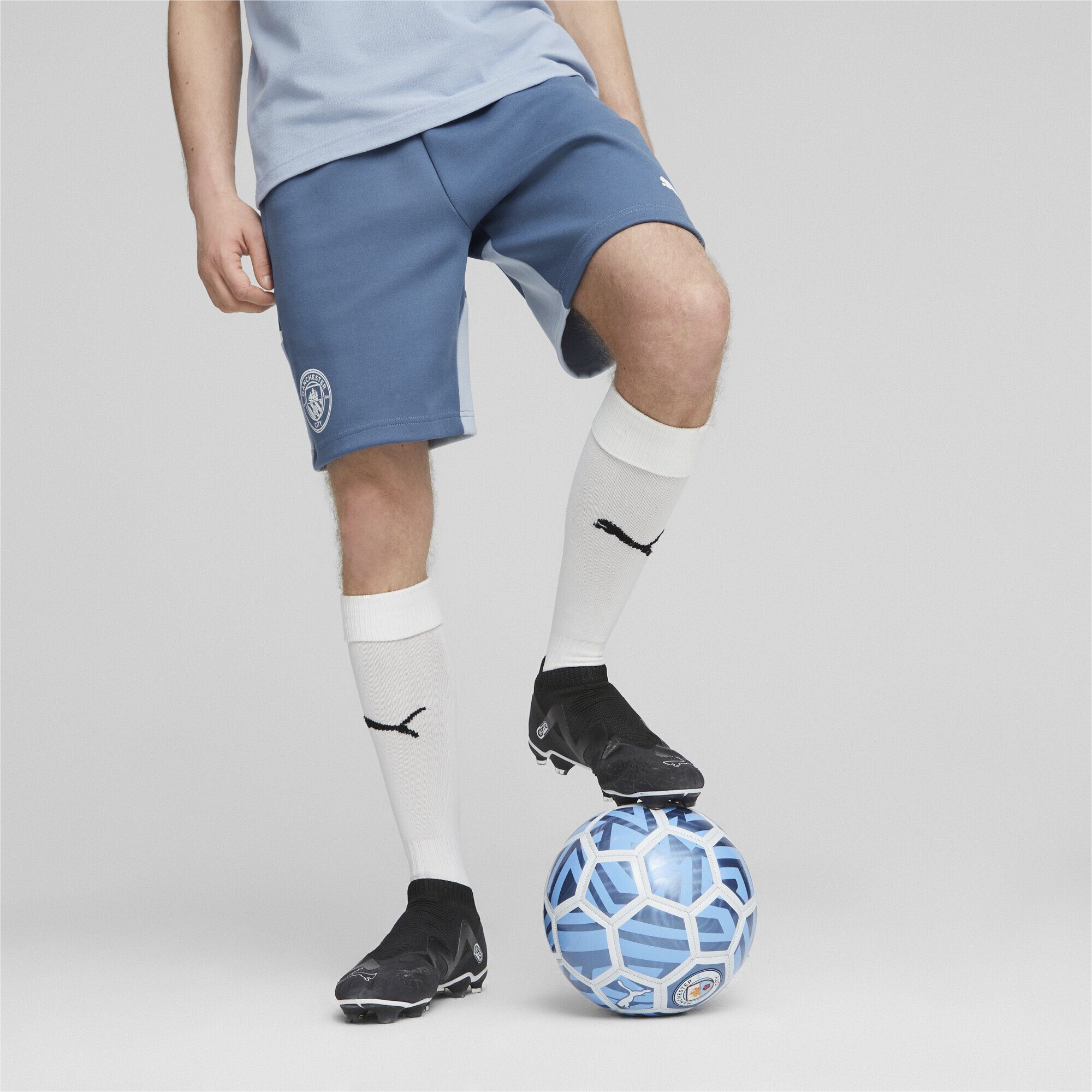 Dive Manchester PUMA Herren Blue City Sporthose Casuals Football Deep Shorts Wash