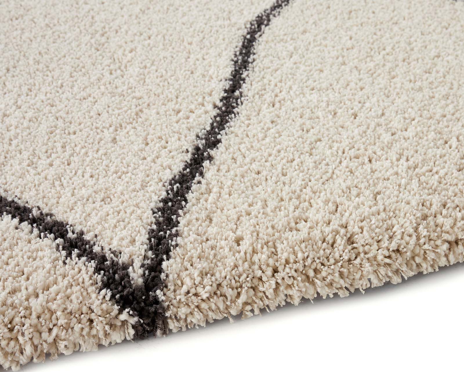 TaraCarpet Langflor-Teppich Tara Carpet Twilight Agadir Hochflor, Langflor, Shaggy weiß, rechteckig, Höhe: 60 mm, Wohnzimmer, Schlafzimmer, Esszimmer 160x230