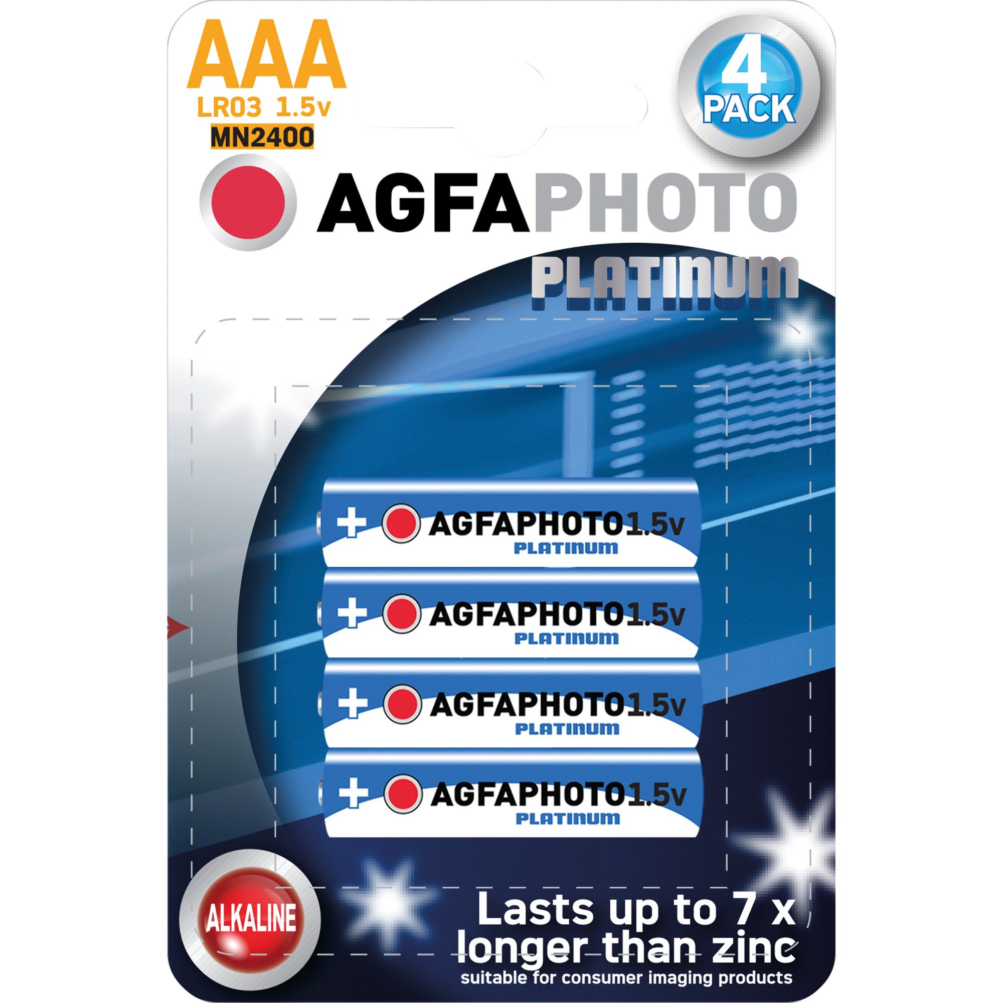 AgfaPhoto Batterie 110802572 LR03 Micro AAA 1.5V 4 Stück Batterie