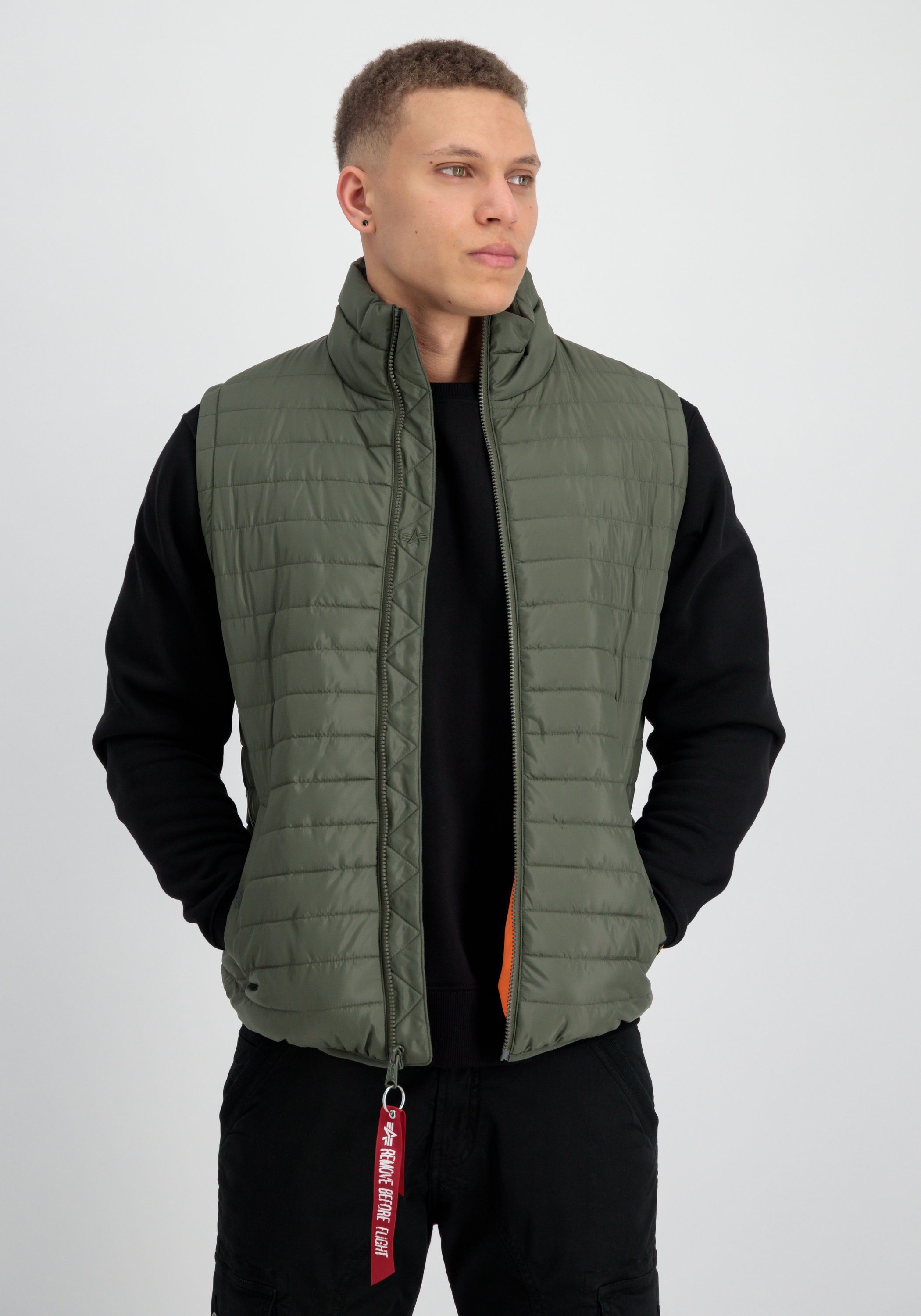 Vest Alpha Puffer Vests - olive Men Industries Industries ULW Alpha dark Blouson