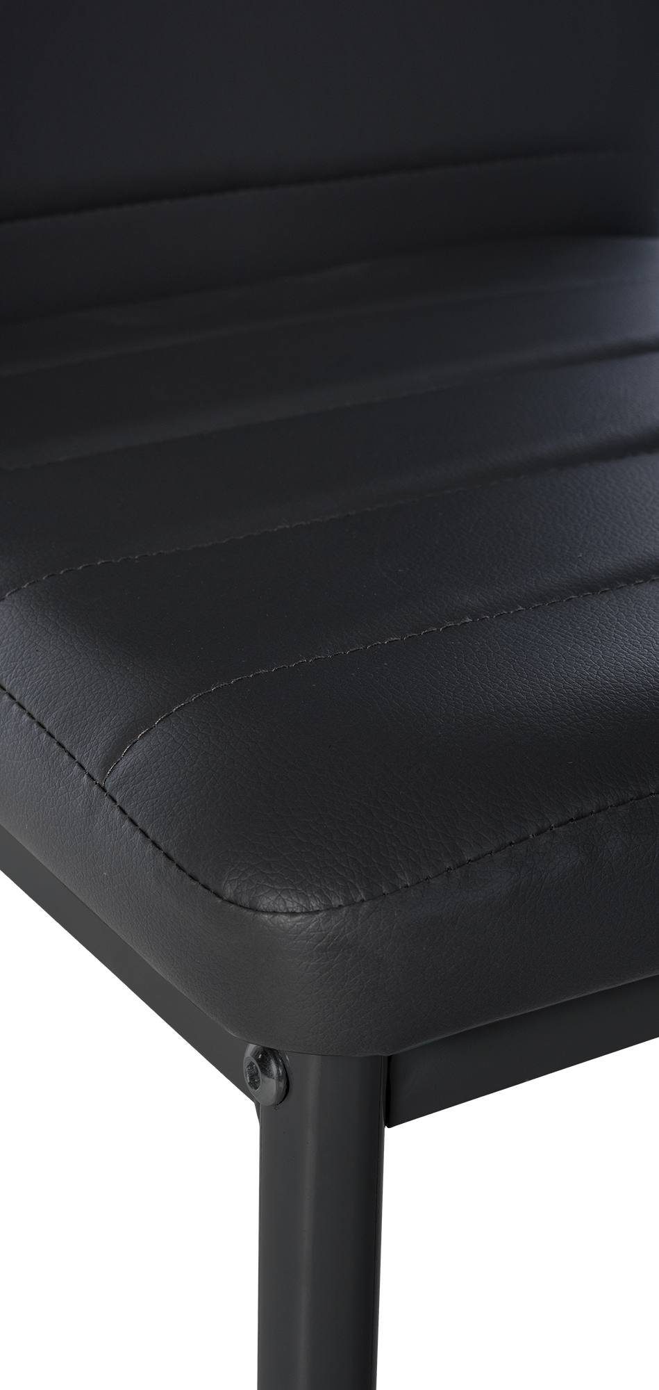 CLP Esszimmerstuhl Mayfair, gepolsterter Bezug, Metallgestell