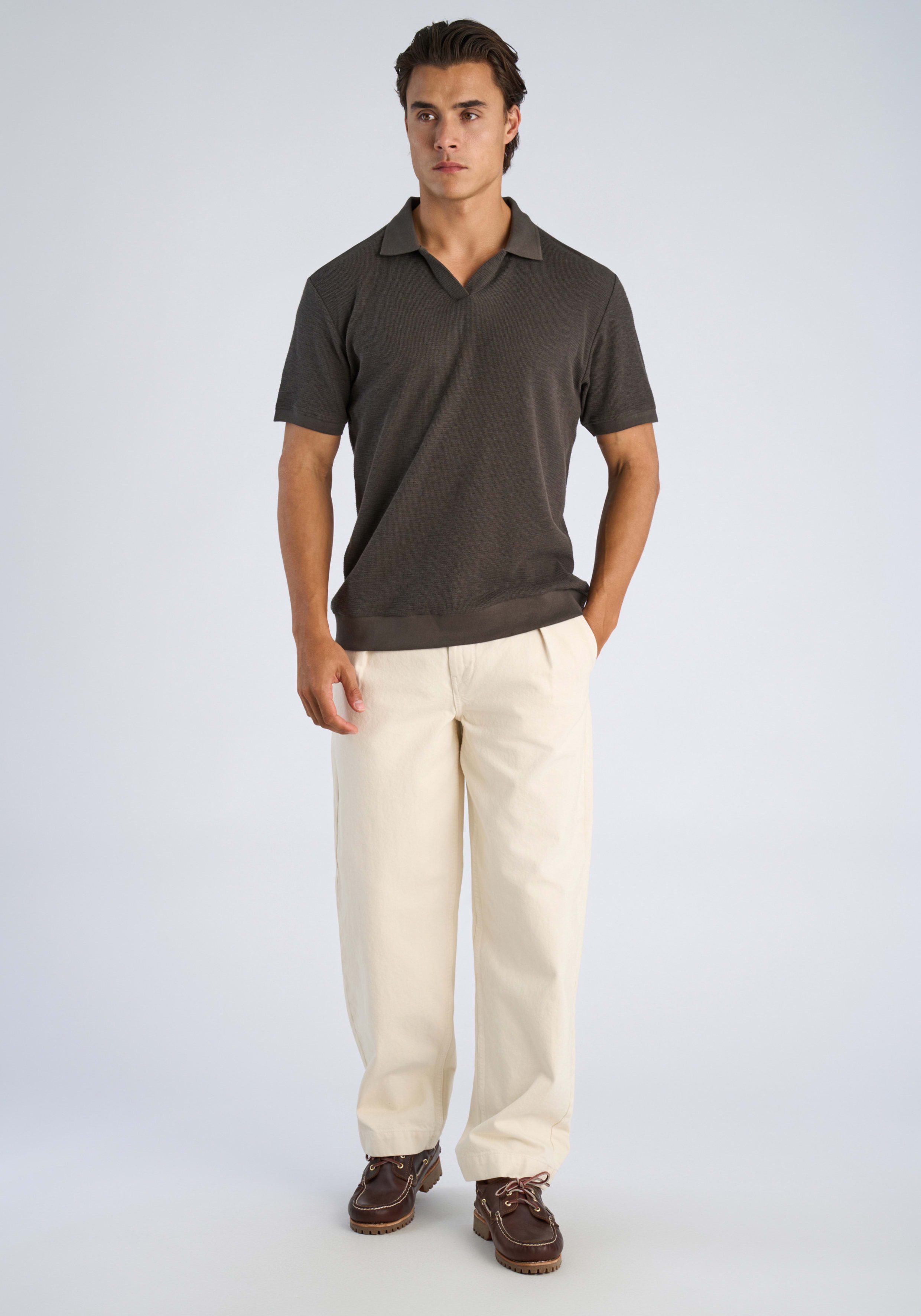 LINDBERGH Kurzarmshirt mit Polokragen – Bild 4 von 5