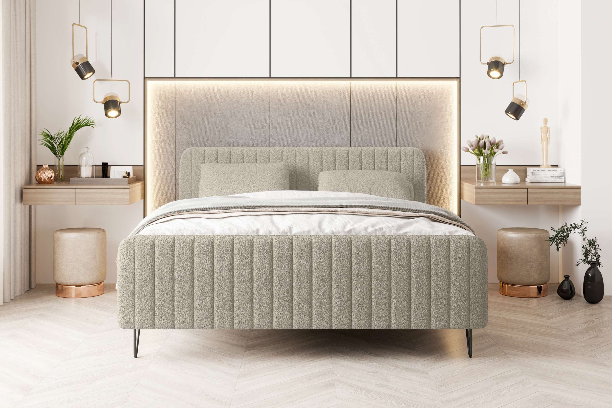 99rooms Boxspringbett Lucio (Schlafzimmerbett, Bett), 140/160/180x200 günstig online kaufen