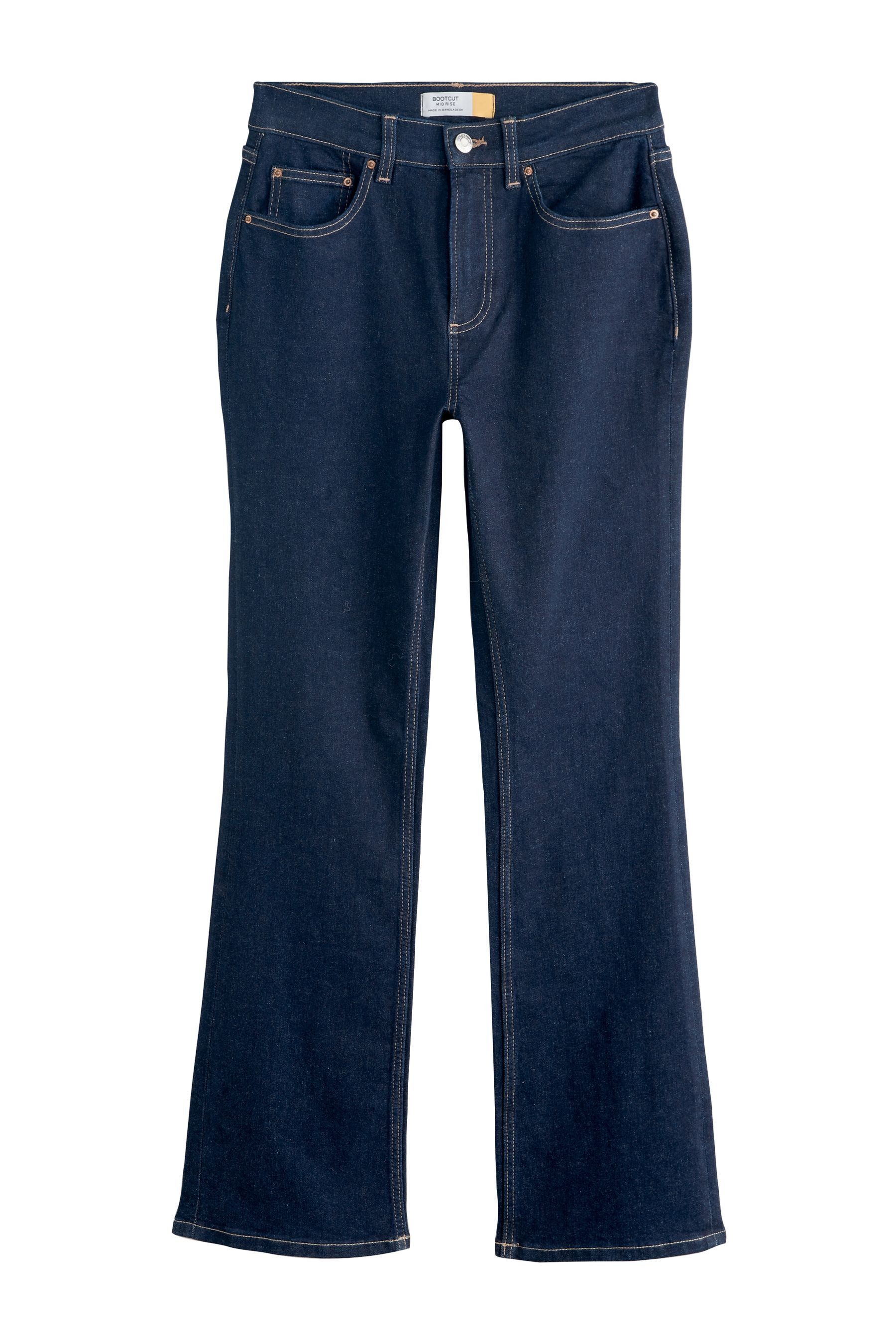 Next Bootcut-Jeans Bootcut Stretchjeans mit mittelhohem Bund (1-tlg)