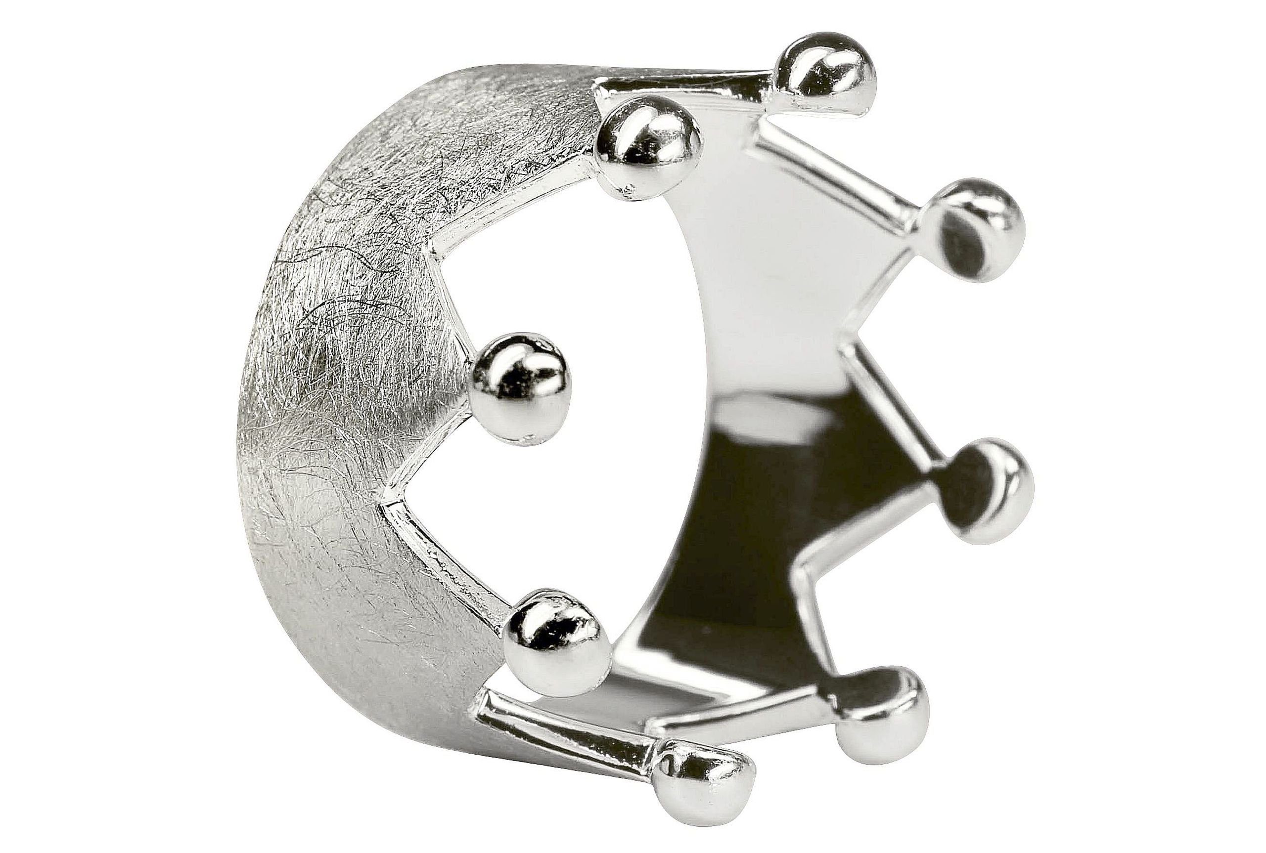 SILBERMOOS Silberring Kronenring - Das Original, 925 Sterling Silber