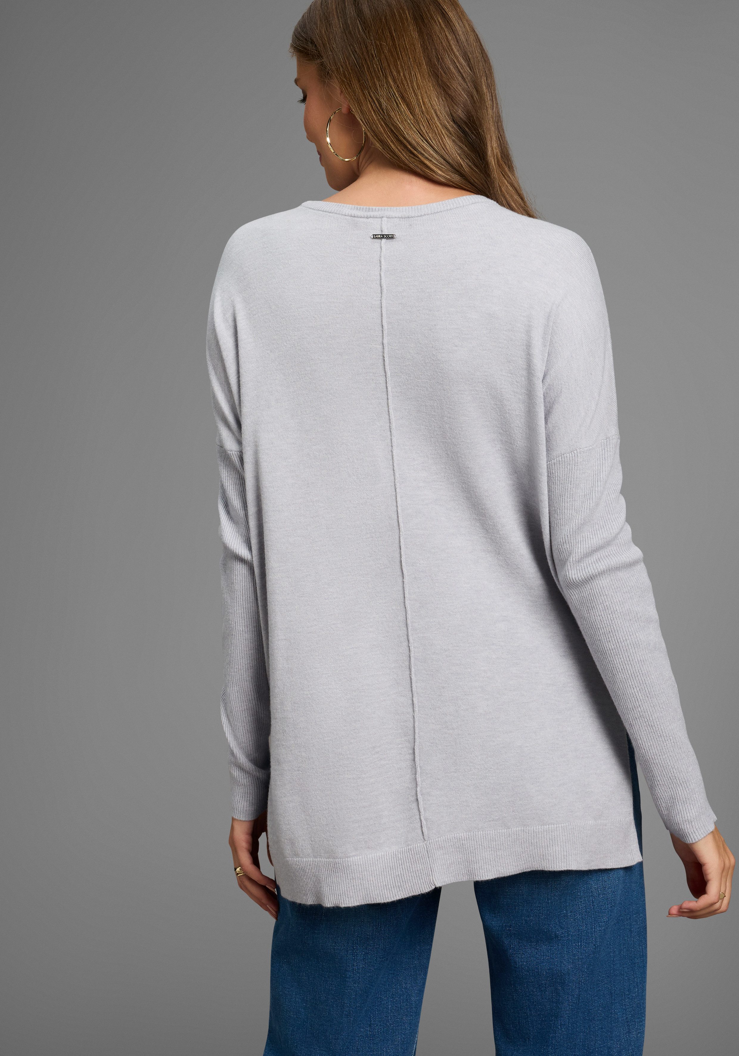 Laura Scott Longpullover mit Seitenschlitz - günstig online kaufen