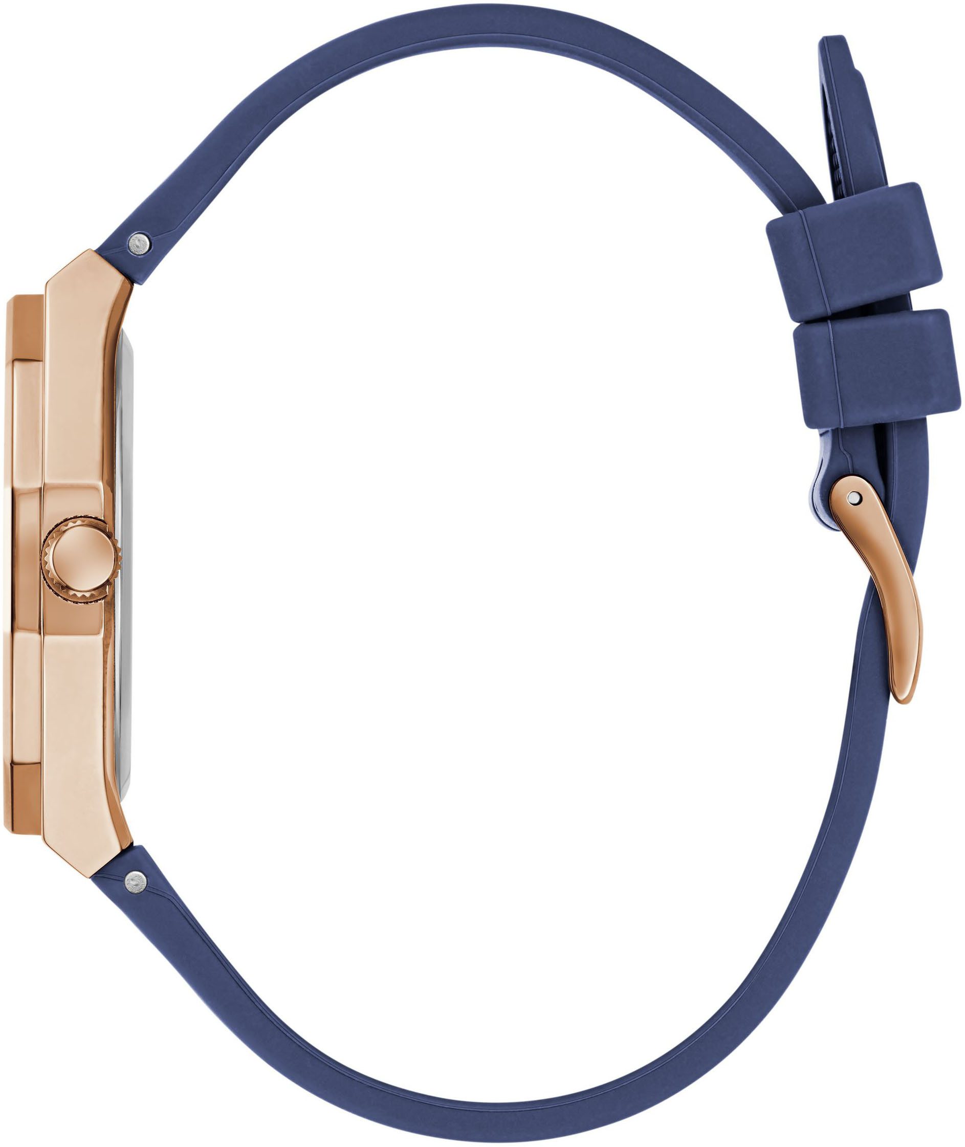 Guess Quarzuhr DESIRE GW0872L3, Armbanduhr, Damenuhr, Silikonarmband