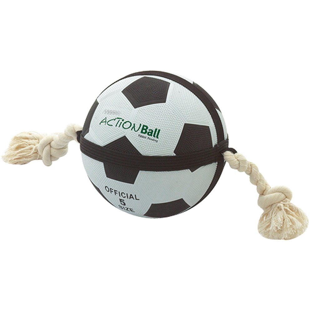 Karlie Tierball Hunde Fußball mit Griffseilen, (1-tlg) | Sportbälle