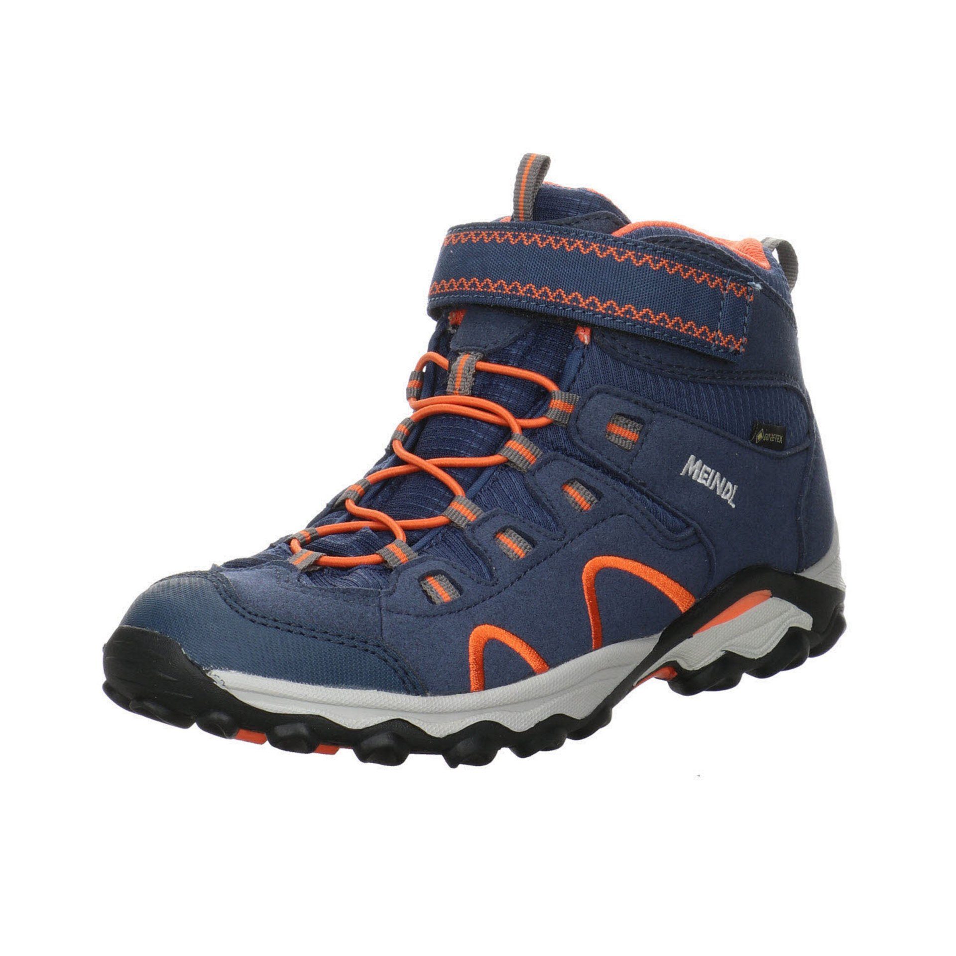 Meindl Jungen Schnürhalbschuhe Outdoorschuh Synthetikkombination marine-orange