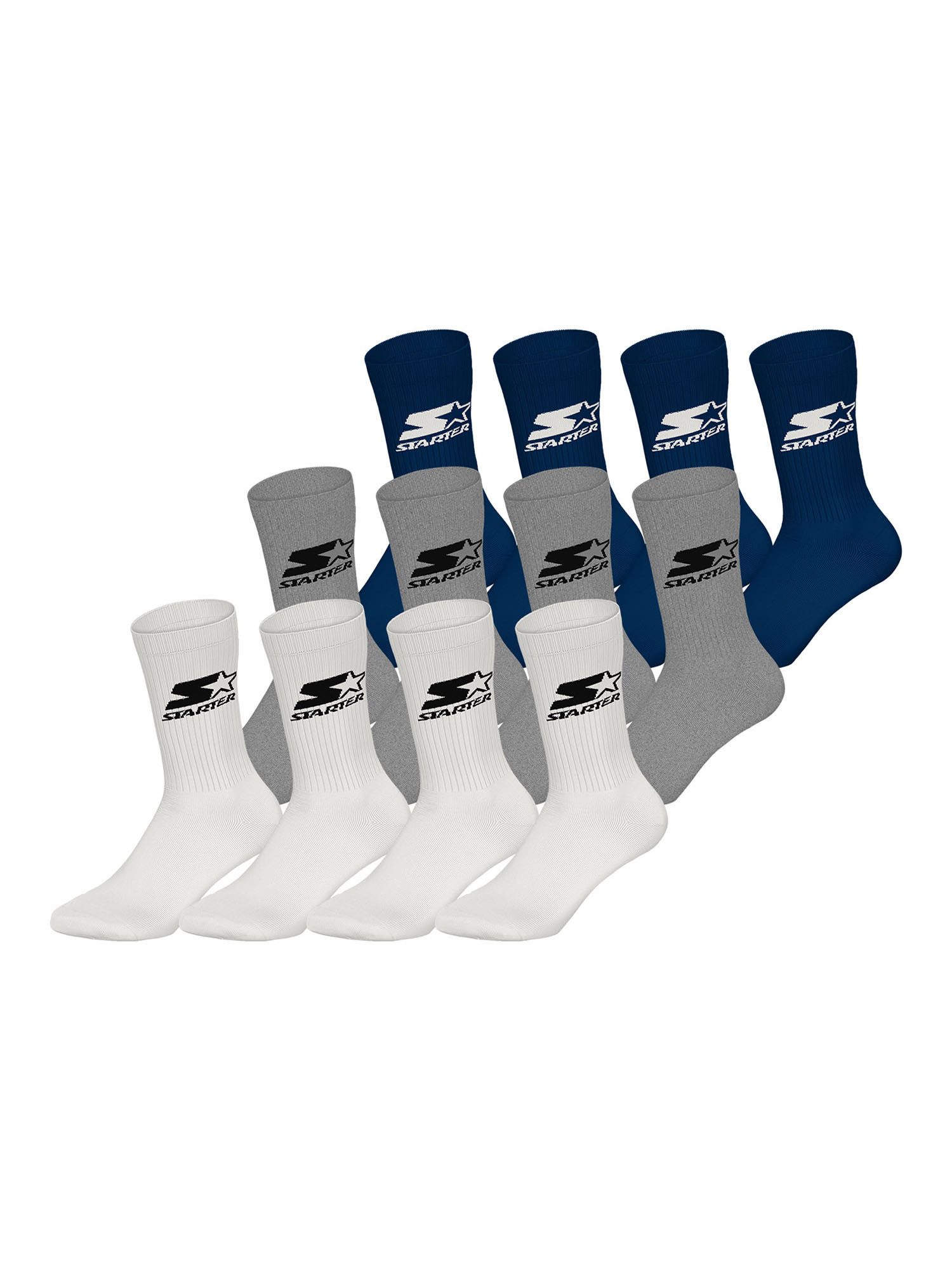 Starter Basicsocken Crew (12-Paar) Socken, Baumwollsocken, Alltagsocken