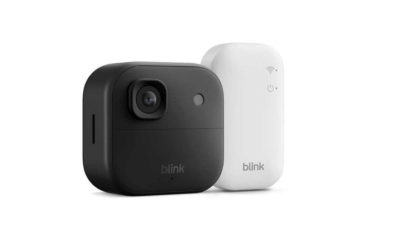 blink IP-Überwachungskamera Outdoor 4 2K+ 1er Kameraset (Außenbereich, Set, inkl. Sync Module 2, WLAN, 2 Jahre Akku, IP65, Alexa)