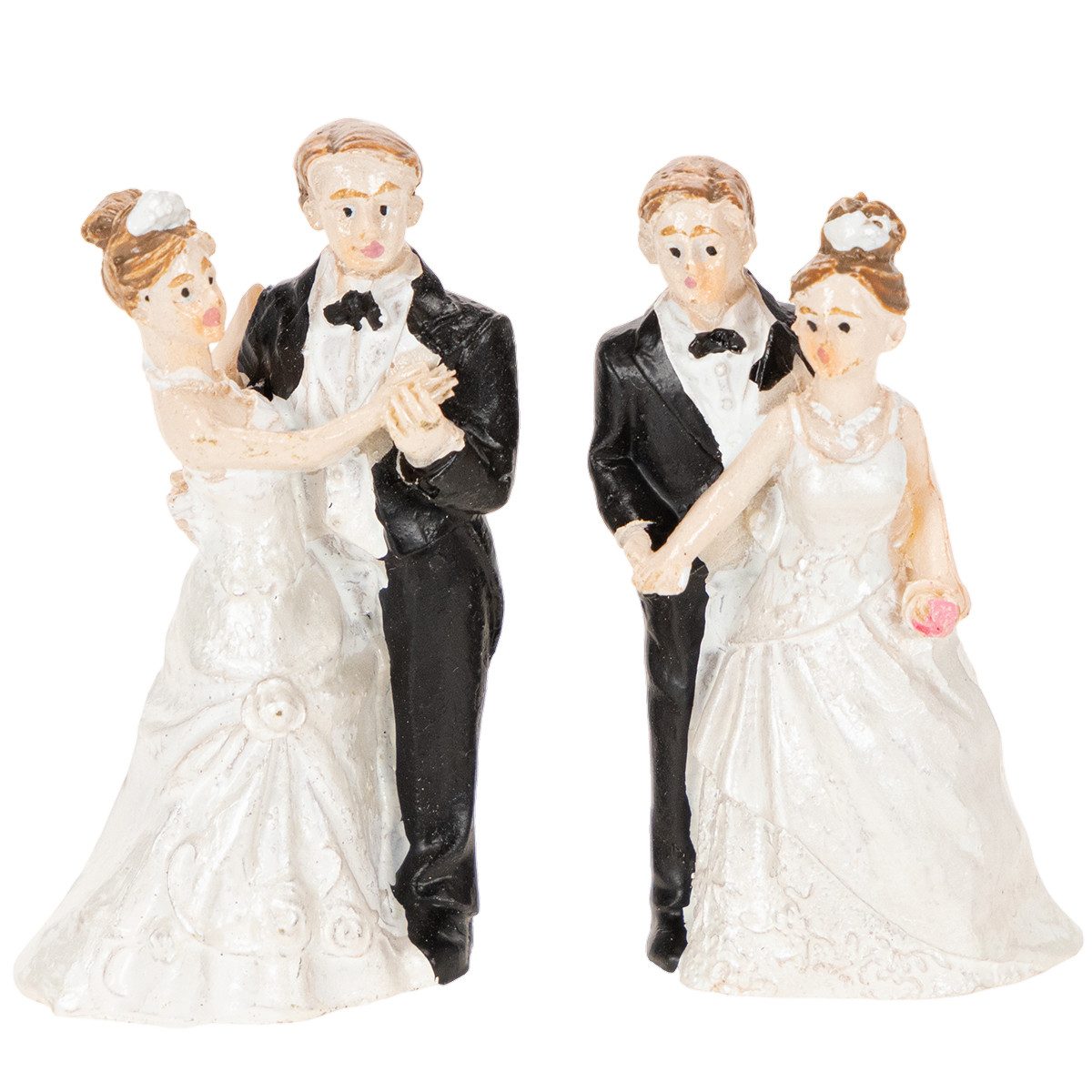 Florists Products Bastelnaturmaterial Romantische Hochzeitsfiguren für festliche Tischdekoration, 2 Stück