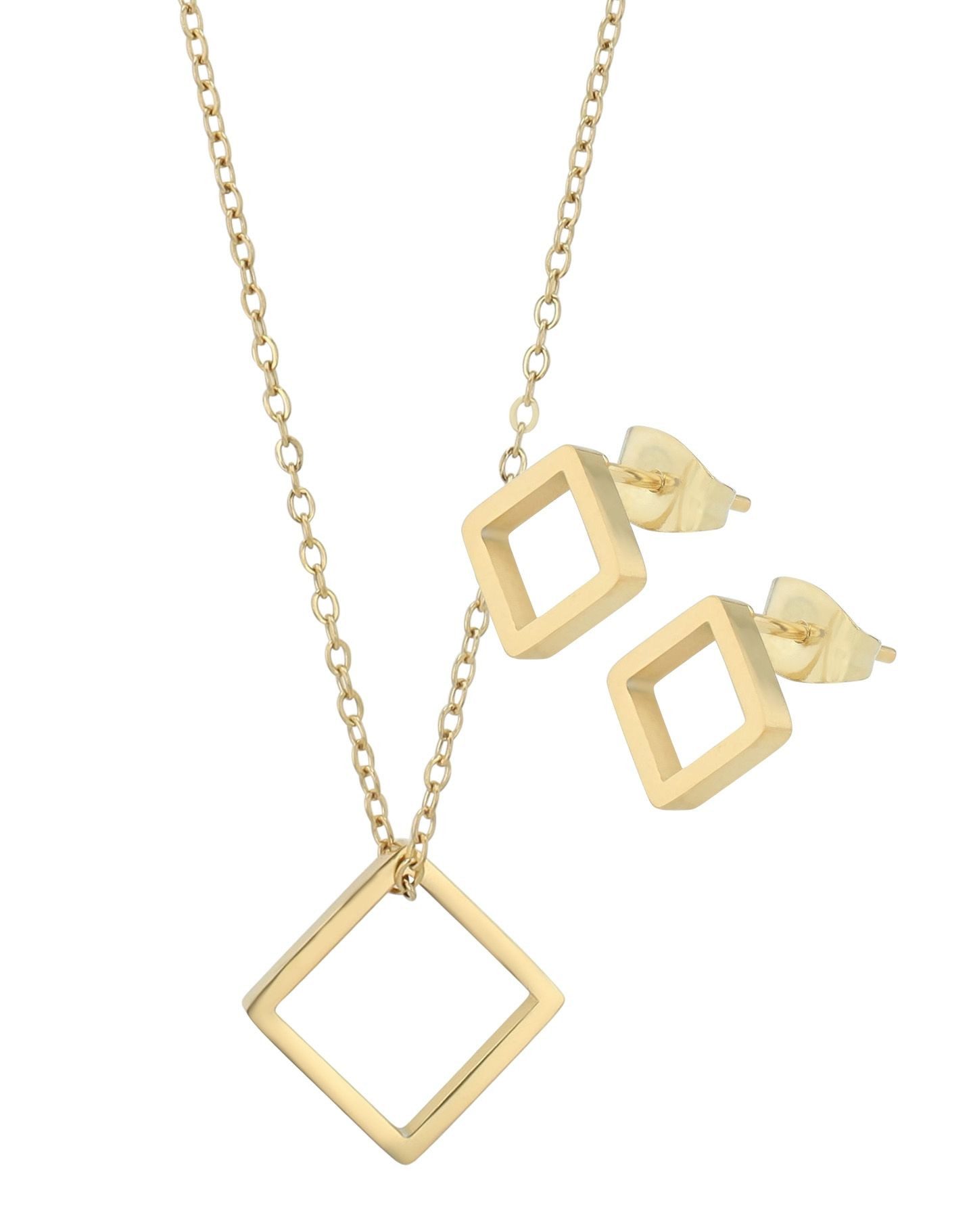 AKZENT Schmuckset Vilma Edelstahl silber (inkl. Schmuckbox), Damen Schmucks günstig online kaufen