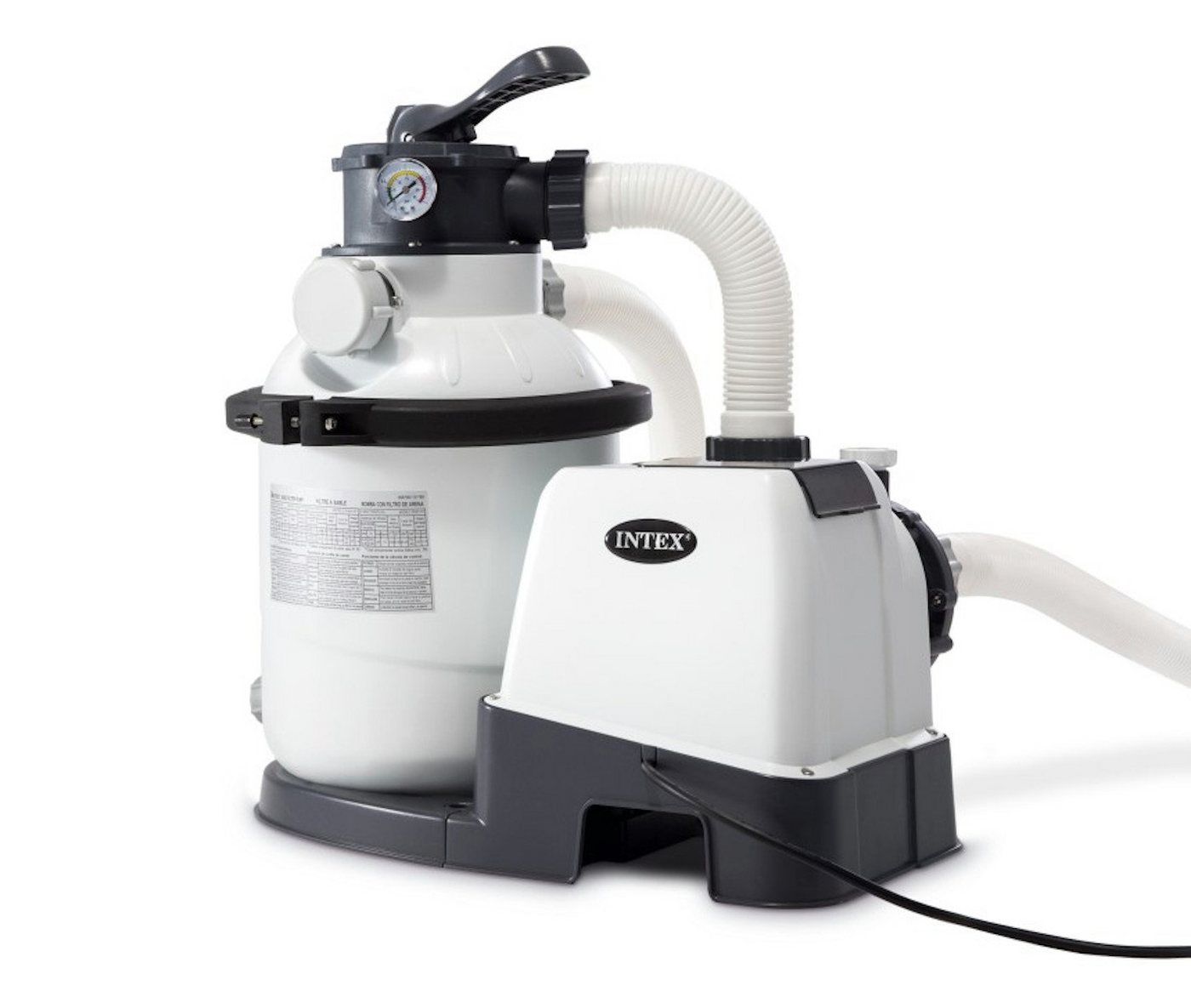 Thumbnail - Intex Sandfilteranlage RCD Sandfilterpumpe (4,5m³l/hr, bis 20m³ Pool) + Filterkugeln (450g)