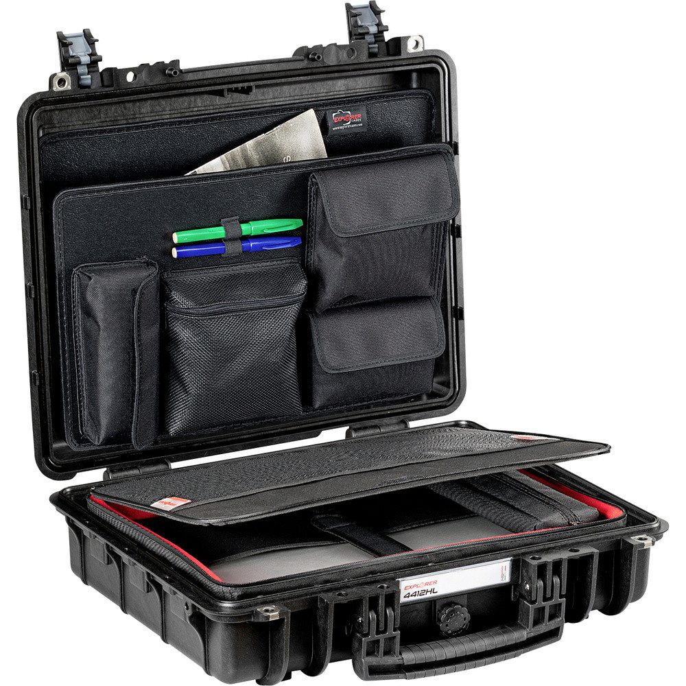Explorer Cases Reiserucksack Explorer Cases Outdoor Koffer 4412HL.B C black with notebook bag BAG