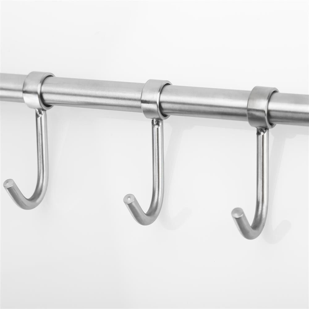 Intirilife Hakenleiste, (1 St., 1x Küchenleiste inkl. Montagematerial), Küchenleiste Hängeleiste Hakenleiste Küchenutensilienhalter Reiling