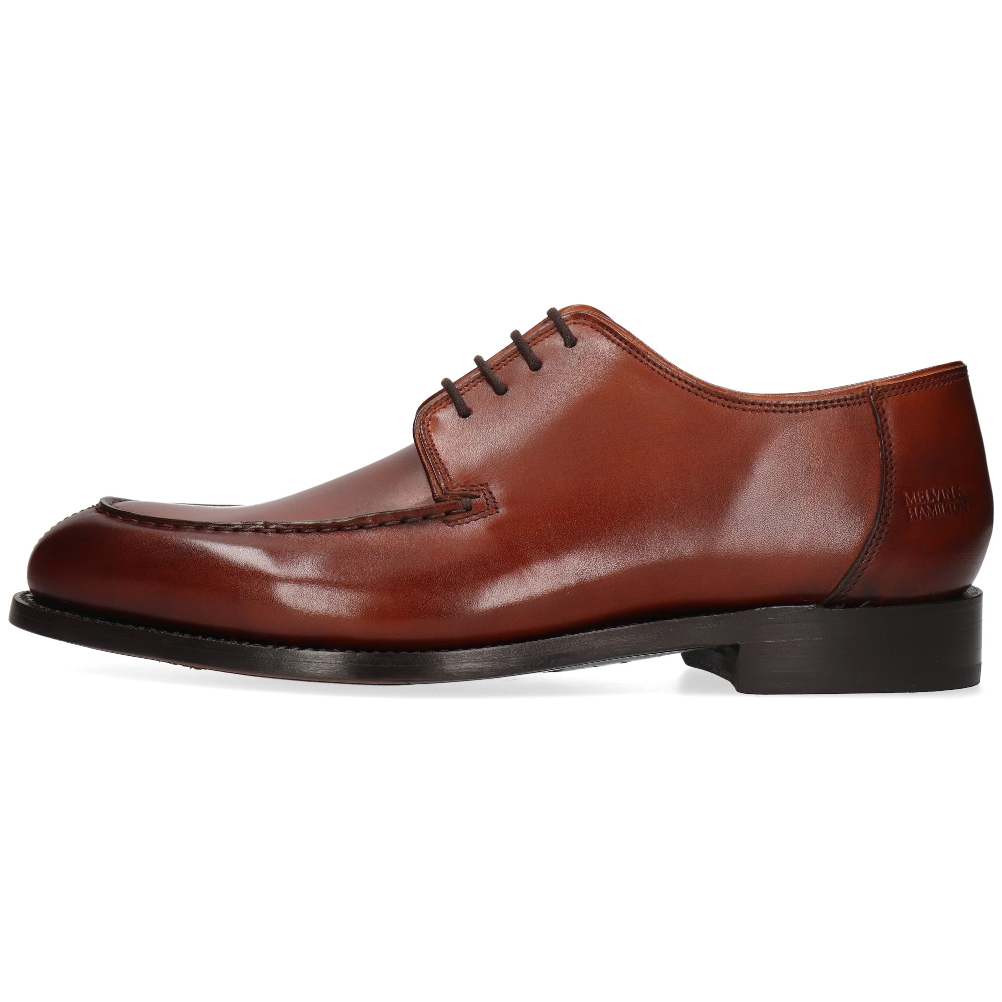 Melvin & Hamilton Benet 7 Leder-Derby Schuhe für Herren Schnürschuh Flache Absätze, Echtes Leder, Goodyear, Vegetabile Gerbung