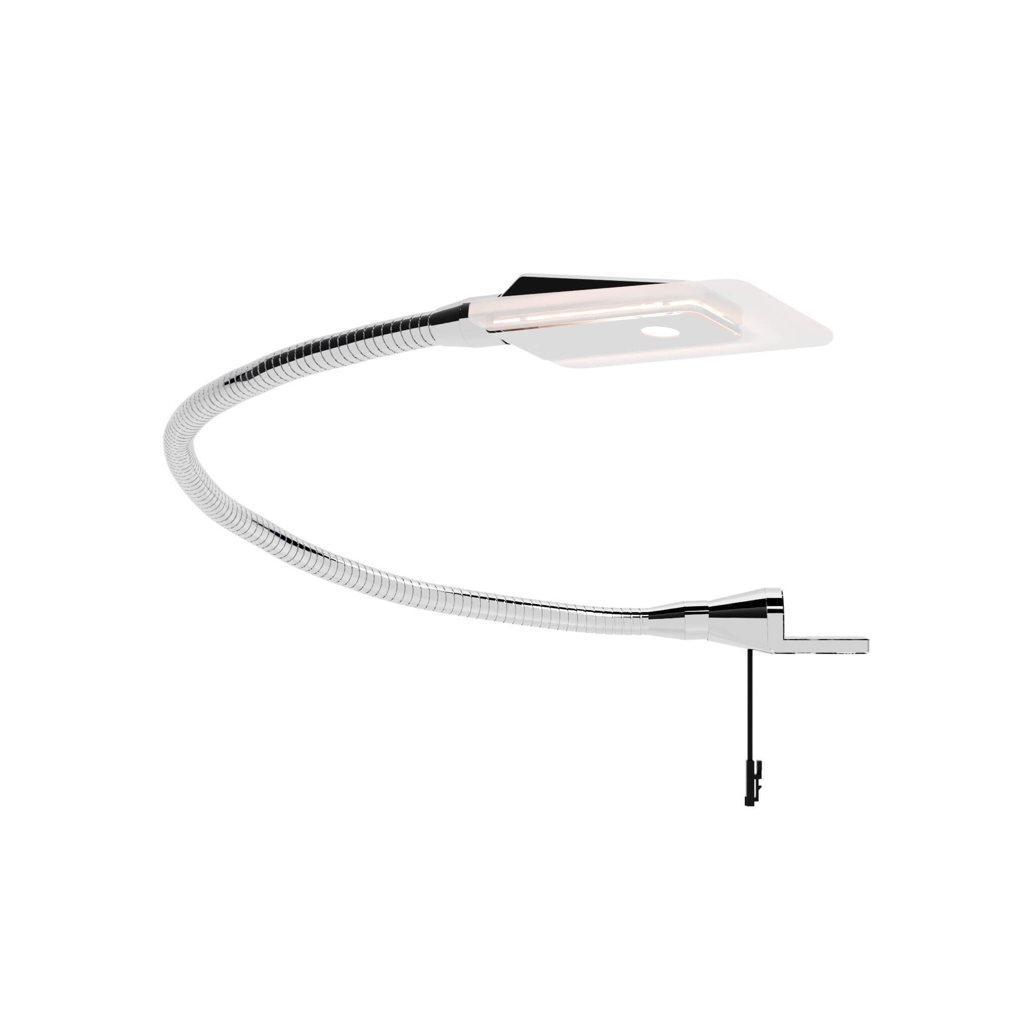 kalb Bettleuchte Diora Dual Bettleuchte Flexibel Leseleuchte Nachttischlampe, 1er Set chrom, warmweiß und neutralweiß
