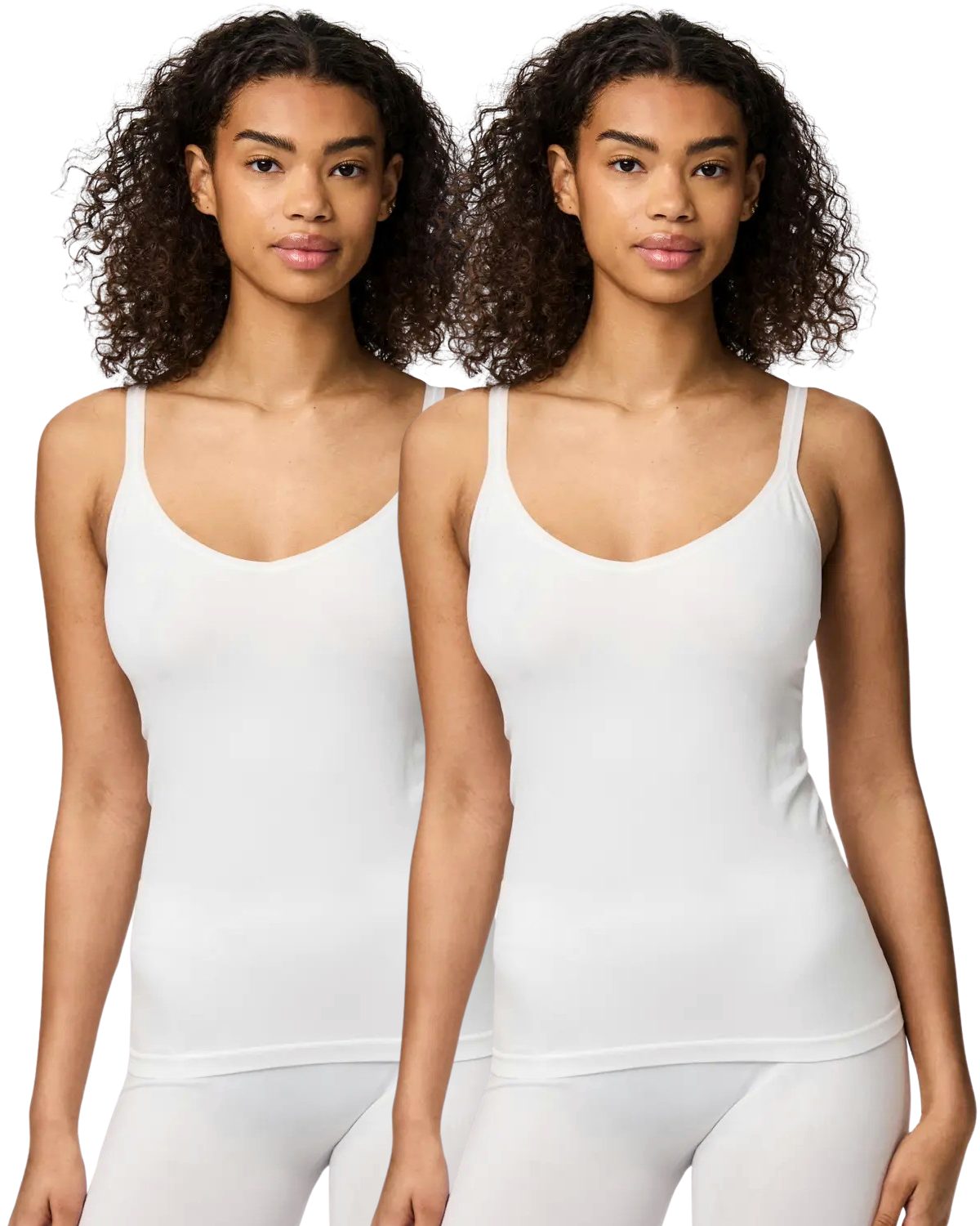 pieces Tanktop (2er Pack) nahtloses basic Unterwäschentop