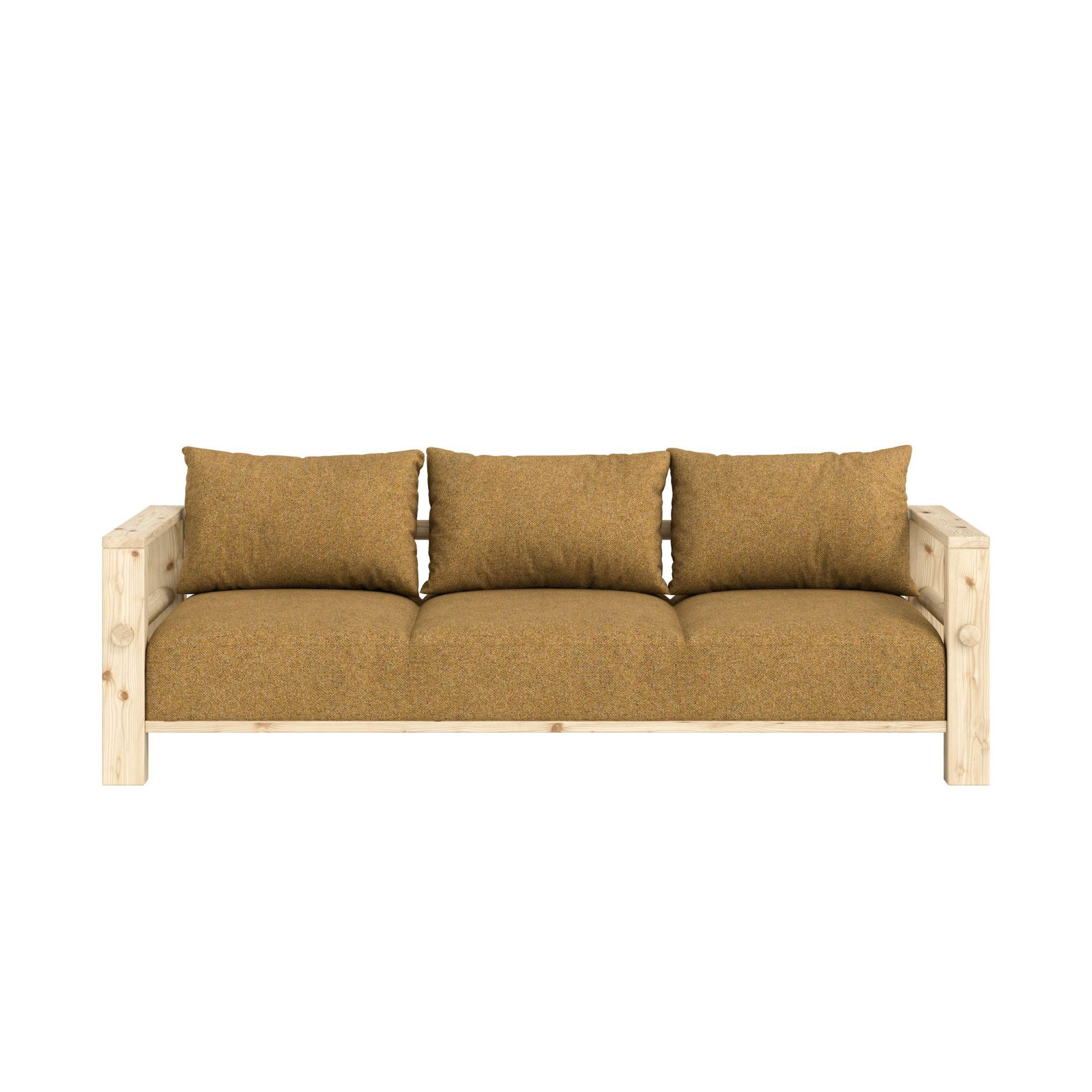 Sofa Bare Sofa, Schlafsofa mit Boxspring, 3-Sitzer, Couch, Bettfunktion
