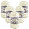 5 x ALIZE Velluto 62 Light Cream