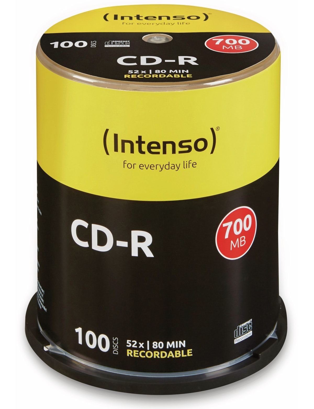 Stück CD-R INTENSO Intenso 100 DVD-Rohling Spindel,