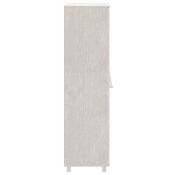 möbelando Kleiderschrank 3015248 (LxBxH: 50x89x180 cm) aus Kiefernholz in Weiß mit 2 Türen und einem Einlegeboden