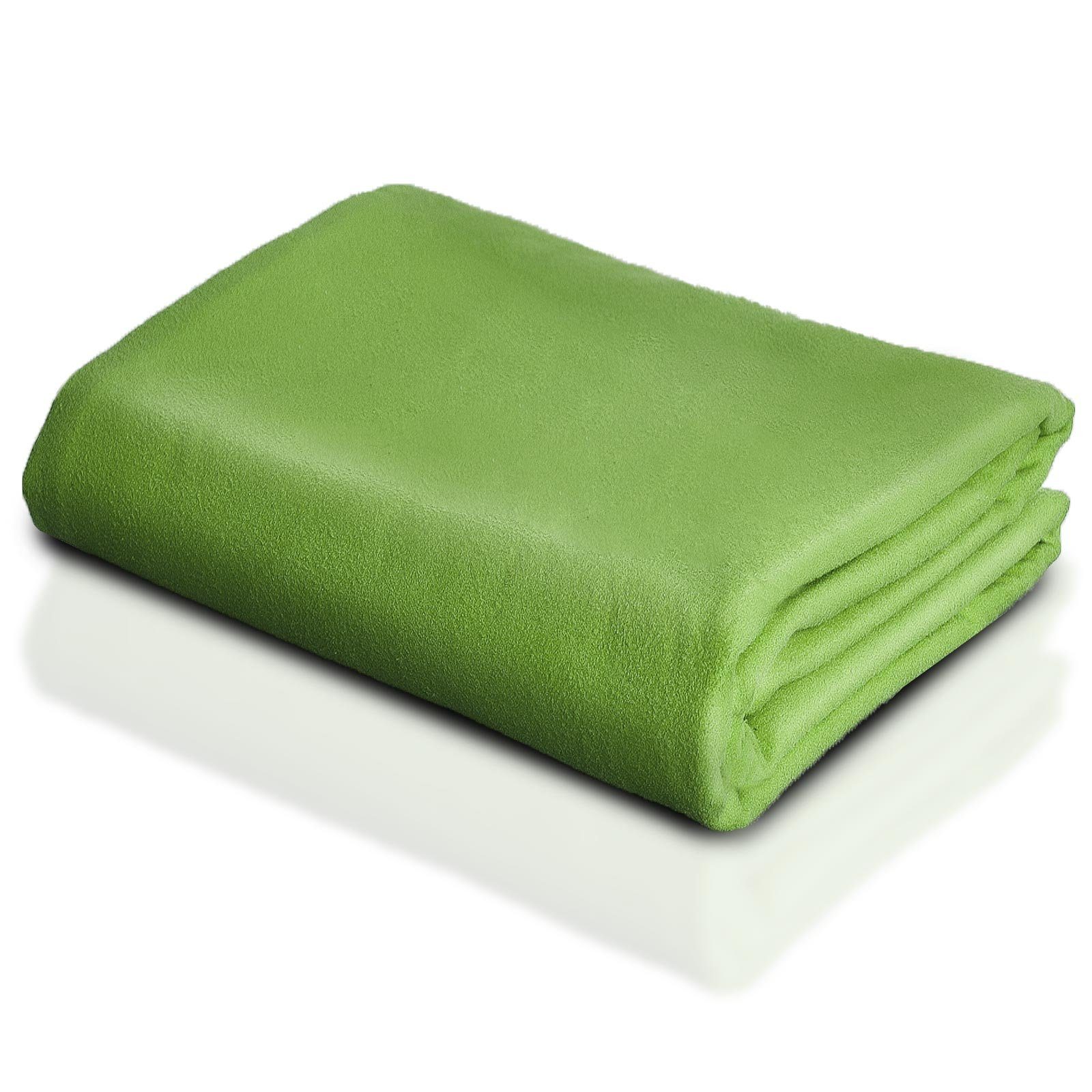 Karat Handtuch Mikrofaser-Handtuch Fold Dry, 5 Farben, 40 x 80 cm Apfelgrün